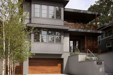 Contemporary exterior home idea in Minneapolis