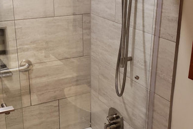 Inspiration for a farmhouse bathroom remodel in Other