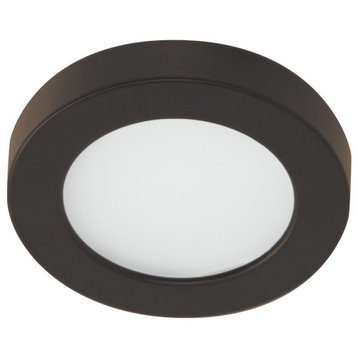 WAC Lighting Edge Lit LED Button Light 3000K So' White in Dark Bronze