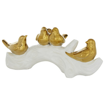 Glam Gold Porcelain Ceramic Sculpture 36591