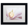 Pierre Leclerc 'Soft Magnolia' Matted Framed Art, Black Frame, White, 14x11