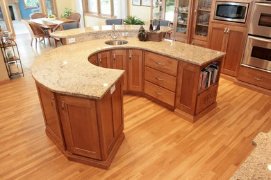 Example of a classic kitchen design in Other