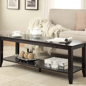American Heritage Coffee Table with Shelf