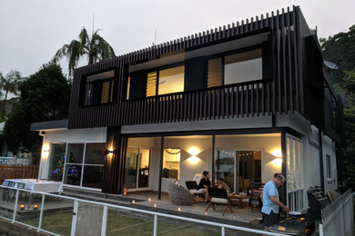 Photo of a contemporary home design in Central Coast.