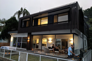 Photo of a contemporary home in Central Coast.