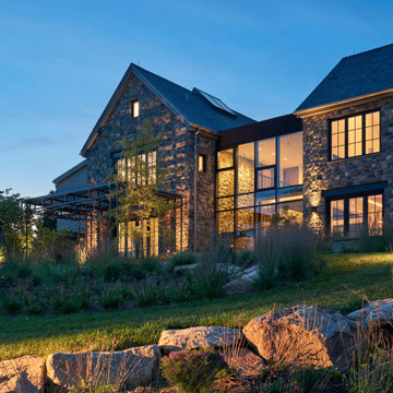 Rear Elevation at Dusk