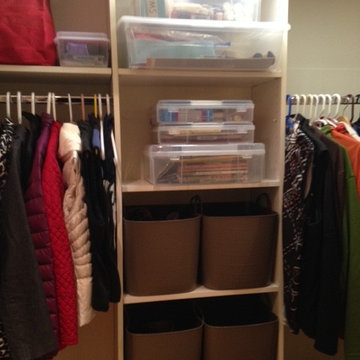 Winter storage/craft center (hall closet)