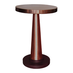 Copper or Brass Cone & Top Bar Table - Indoor Pub And Bistro Tables