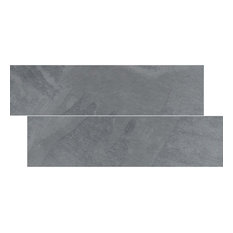 50 Most Por Tile For 2019 Houzz 6 X24 Brazilian Gray Montauk Blue Cleft Slate Herringbone Tile Single