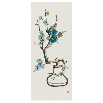 Chris Paschke 'Blue Blossom' Canvas Art