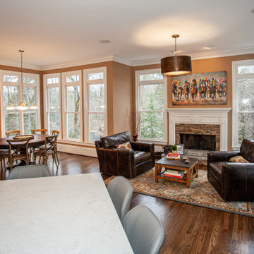 Open Floor Plan Kitchen, Dining, and Living Room