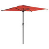 CorLiving PPU-380-U Square Patio Umbrella, Crimson Red