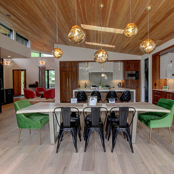 Glam Mid-Century Kitchen