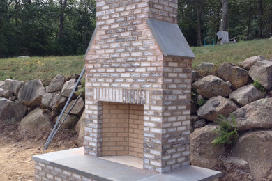 Custom Outdoor Fireplace