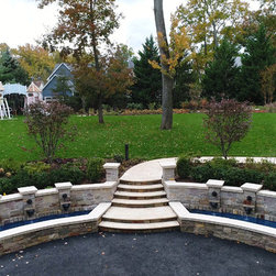 Ivory&Walnut Travertine Project in Westfield - Landscaping Stones And Pavers