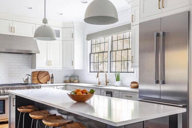 Elegant kitchen photo in Chicago