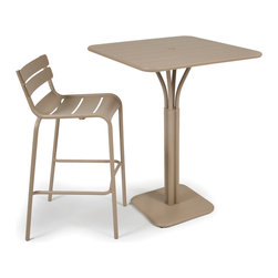 Fermob Luxembourg High Stool & Table - Outdoor Pub And Bistro Sets