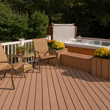 Park City Hot Tub Composite Deck