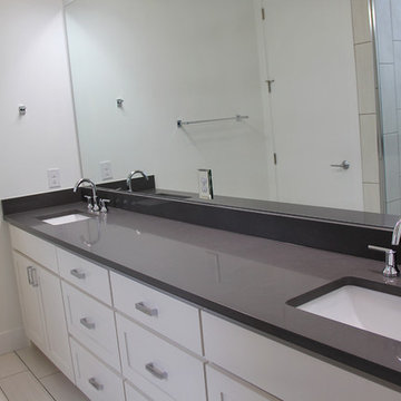 Bathroom- Engineerd Quartz (Concrete)
