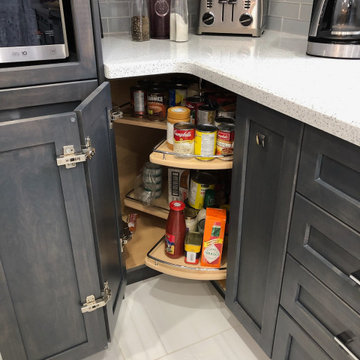 Grey & Purple Kitchen