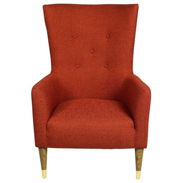 Adams Lounge Chair, Tangerine
