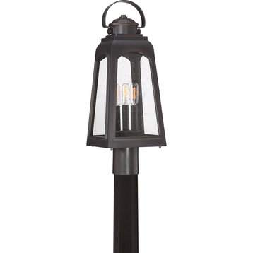 Quoizel GDM9008PN Three Light Outdoor Post Lantern Guardsman Palladian Bronze