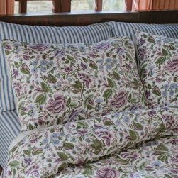 JAMILA BLUE REVERSIBLE DUVET COVER & PILLOW SET - Products