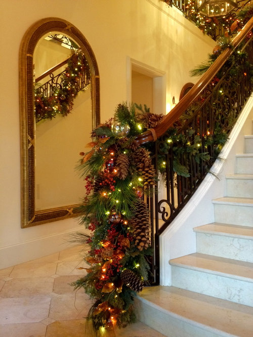 55 HQ Images Garland On Banister - Christmas Banister Garland - House Elements Design