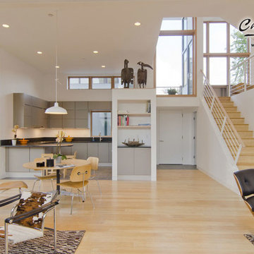 Natural Fossilized® Bamboo Flooring for a Modern Home