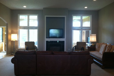 Inspiration for a timeless family room remodel in Grand Rapids