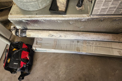 Installation of new dryer vent in garage through sidewall