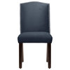 Powell Nail Button Camel Back Dining Chair, Mystere, Blue
