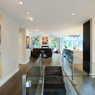 Open Concept Living Room, Dining Room, & Kitchen