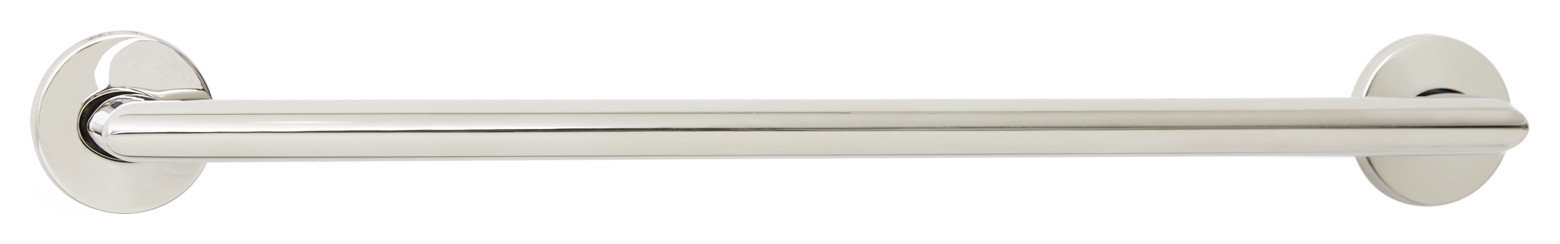 Coronado Designer Oval Bathroom Shower Grab Bar, Mitered Corners, Polished, 12"
