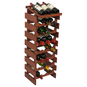 Wooden Mallet Dakota 8 Tier 24 Bottle Display Wine Rack in Mahogany
