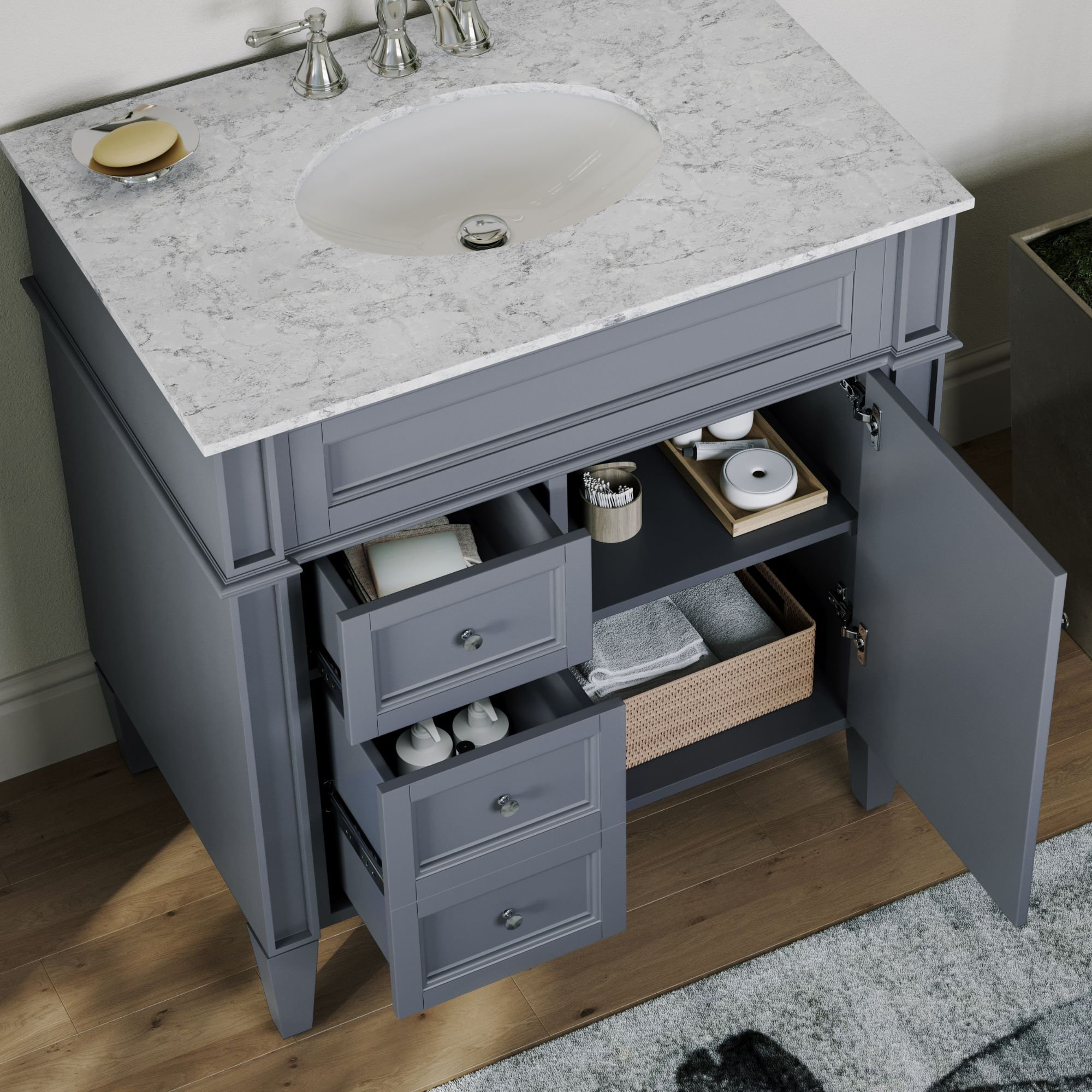 The Park Avenue Bathroom Vanity, 32" - Transitional - Bathroom Vanities ...