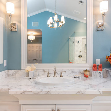 master bath   transitional revovation