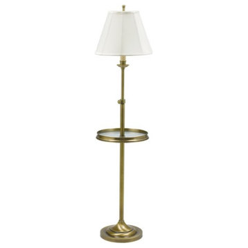 House of Troy Club CL202-AB 1 Light Floor Lamp in Antique Brass
