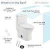 Sublime II Compact One-Piece Toilet, Dual Flush 0.8/1.28 GPF With Side Holes
