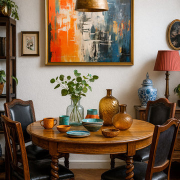 Chromatic Crossroads Eclectic Style Wall Art