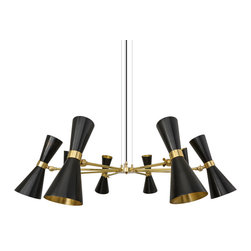 CAIRO EIGHT-ARM CONTEMPORARY CHANDELIER - Chandeliers