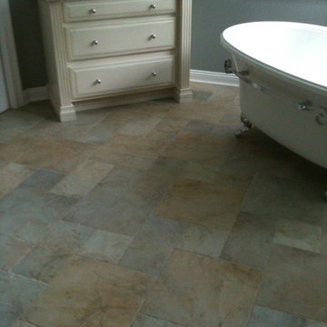Traditional Bathroom Floor