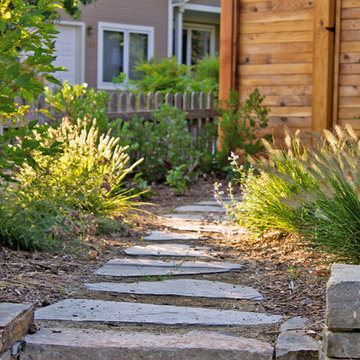 Flagstone and Gravel Pathway