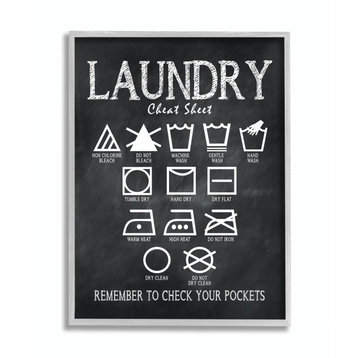 Stupell Industries Laundry Cheat Sheet, 16 x 20