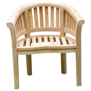 Kensington Curved Arm Chair, Grade A Teak