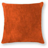Natural Torino Cowhide Pillow 18"x18", Orange