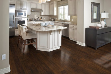 Oak Flooring in kitchen and living areas