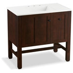 Kohler - Kohler Tresham 36" Vanity, Woodland - The Tresham vanity brings elegance and style to your bath or powder room. Its simple Shaker-style design features a double-paneled door for attractive and convenient storage. A single drawer front conceals two drawers for added storage and organization. Pair with a Ceramic/Impressions(R), Iron/Impressions(TM), or Solid/Expressions(TM) top for a complete vanity solution.