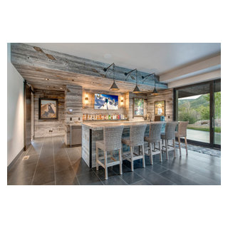 Mountain Retreat - Rustic - Home Bar - Salt Lake City - by Cabinets by ...