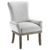 ACME Landon Arm Chair in Gray Linen